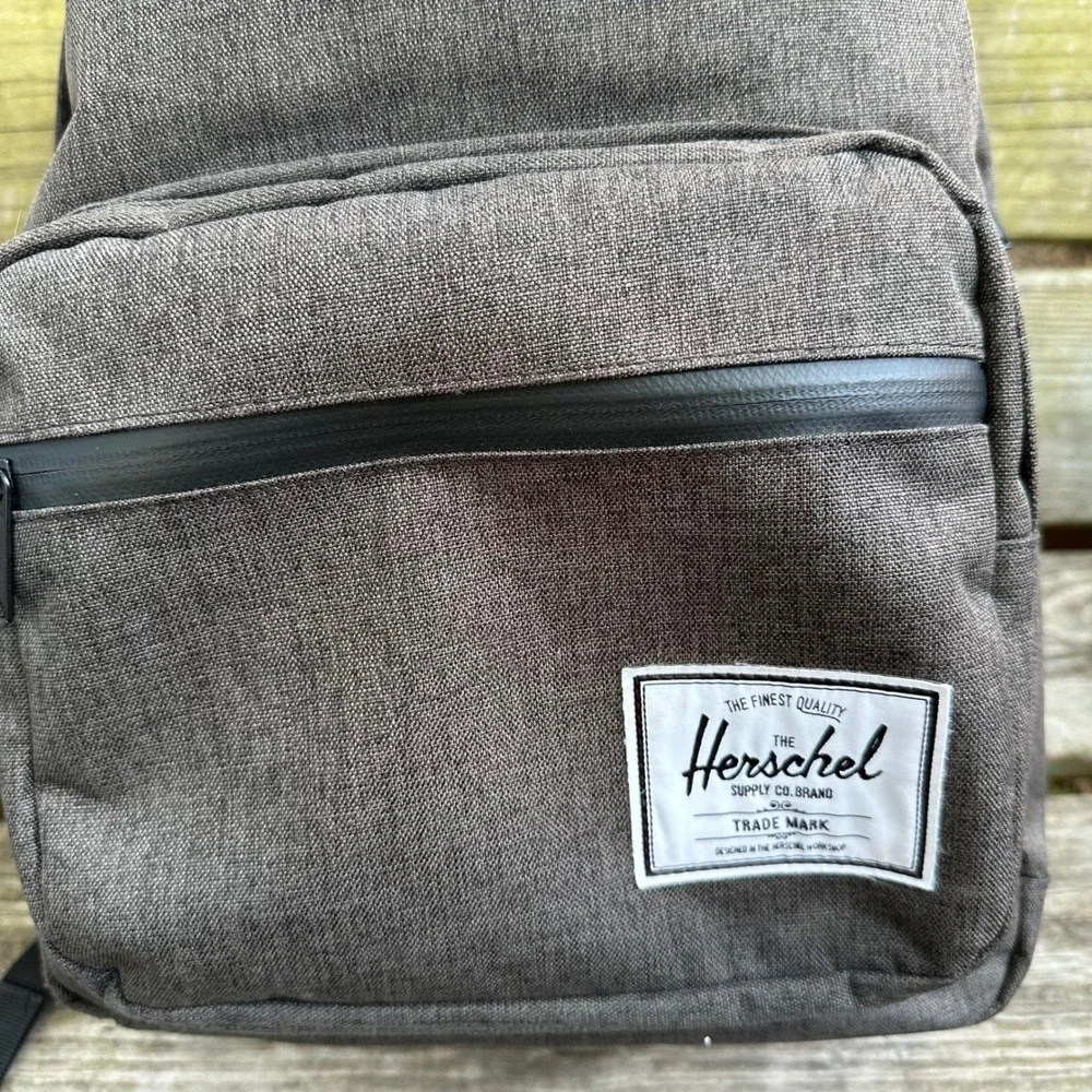 Herschel Supply Co Pop Quiz Backpack Raven Crosshatch Gray‎ Travel School Unisex